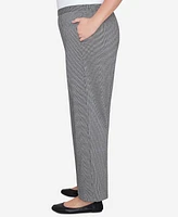 Alfred Dunner Plus Runway Ready Chic Pull On Houndstooth Average Length Pants