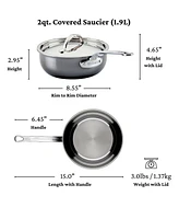 Hestan NanoBond Molecular Titanium 2-Quart Saucier with Lid