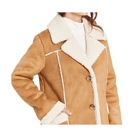 Frye Women's Stacy Faux Shearling Coat