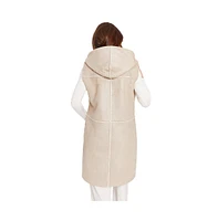 Frye Women's Kourtney Faux Shearling Hooded Vest