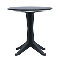 vidaXL Patio Table Anthracite 27.6" Plastic