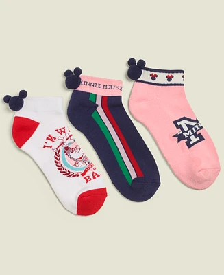 Disney | Macy's Women's Minnie Majorette Sock 3-Pk Set, Created for Macy's