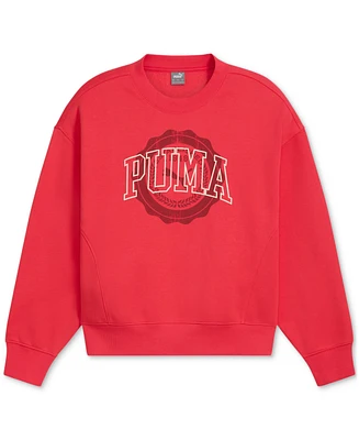 Puma Women's Vintage Sport Fleece Crewneck Sweatshirt