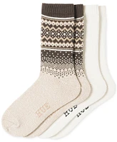 Hue Women's Geo Fair Isle Boot Socks