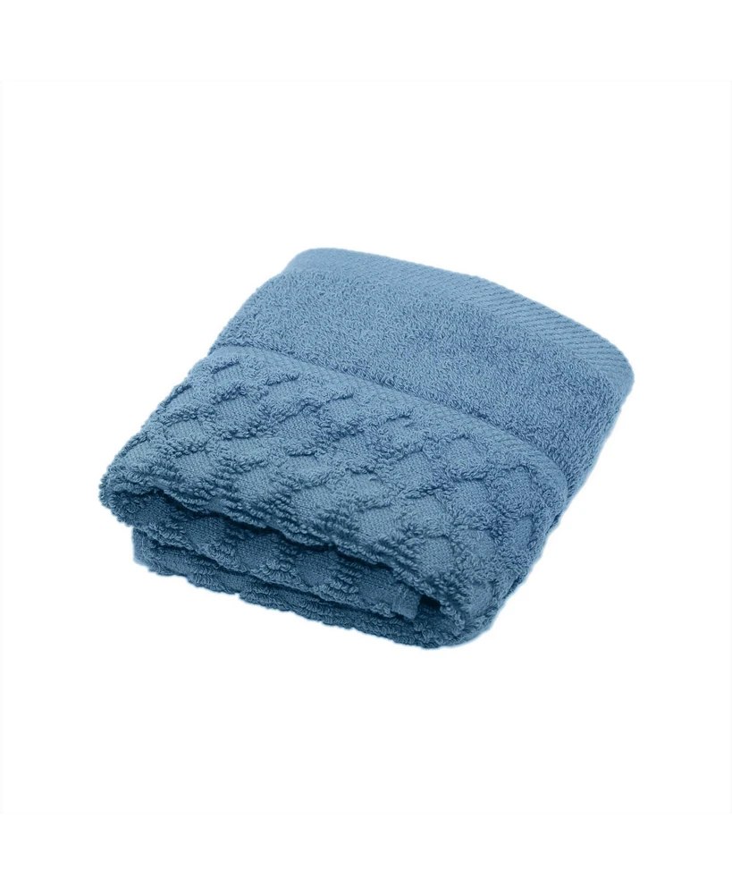 Linery & Co Co. Cotton Diamond Textured Washcloth, 13" x