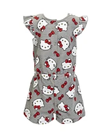 Hello Kitty Toddler Girls French Terry Sleeveless Romper to