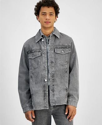 Michael Kors Men's Regular-Fit Denim Shirt Jacket