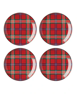 Lenox Holiday Tartan Accent Plates, Set of 4