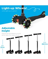 Best Choice Products Kids Mini Kick Scooter Toy w/ Light-Up Wheels and Height Adjustable T-Bar