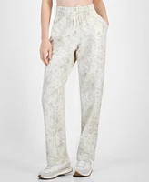 Id Ideology Women's Bubble-Print Fleece Pants, Created for Macy's