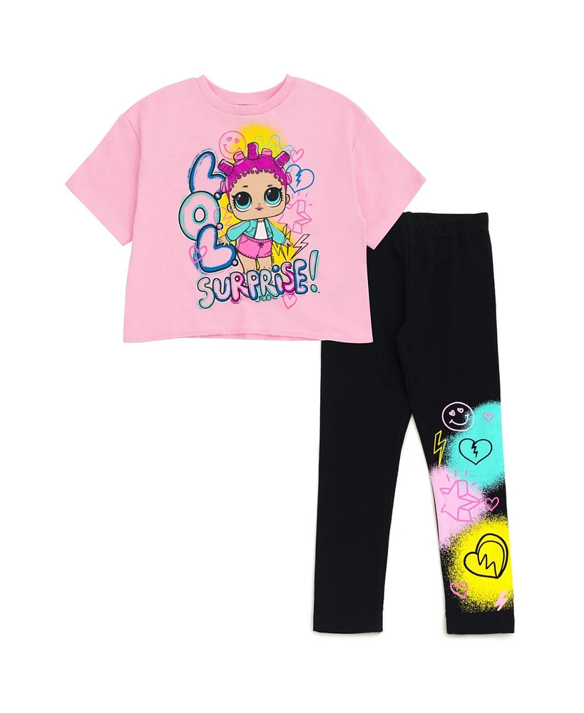 L.o.l. Surprise! Girls T-Shirt and Leggings Outfit Set to (2T