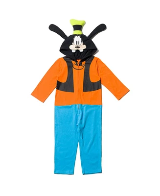 Disney Toddler Boys Mickey Mouse Goofy Pluto Zip Up Coverall Newborn to