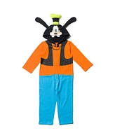 Disney Toddler Boys Mickey Mouse Goofy Pluto Zip Up Coverall Newborn to