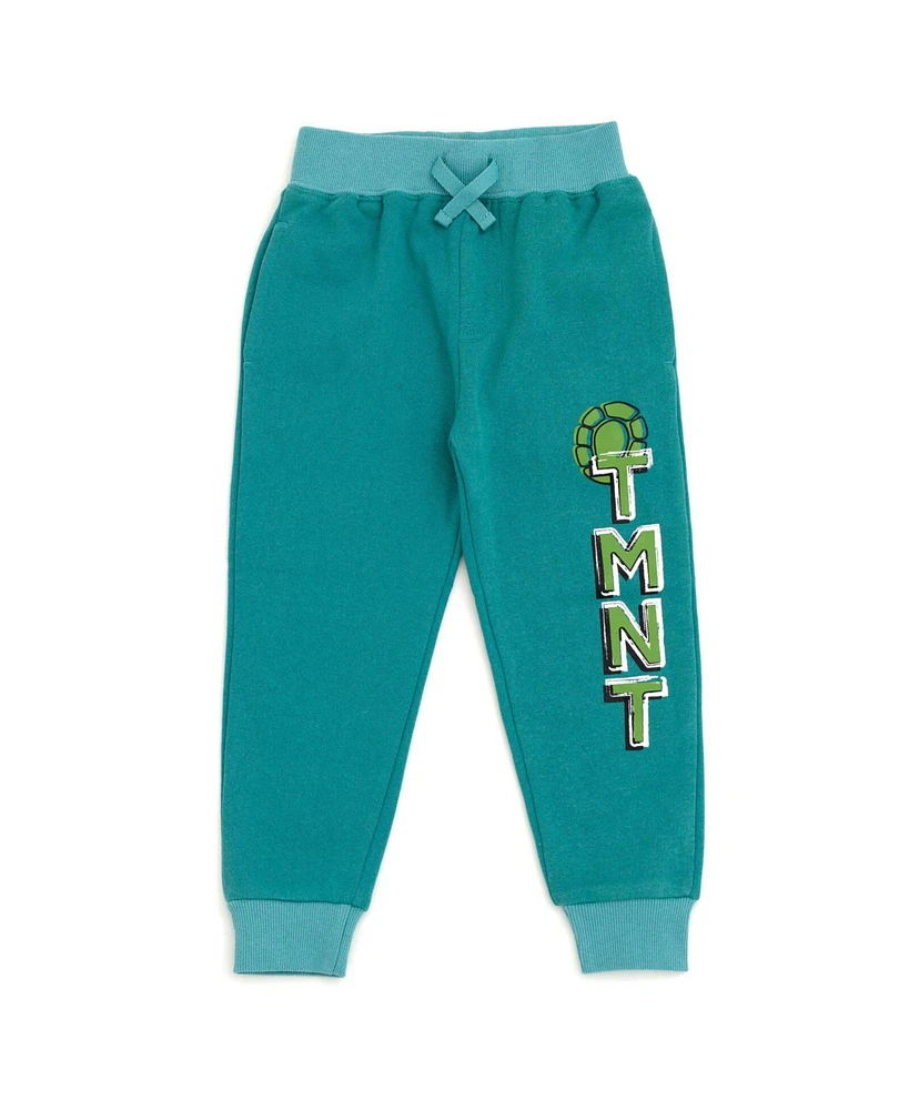 Teenage Mutant Ninja Turtles Boys Fleece Pullover Hoodie and Pants Outfit Set to (2T