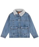 Levi's Big Girls Sherpa Collar Denim Jacket