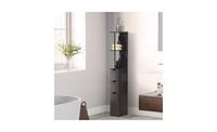 Slickblue Brown Bathroom Storage Cabinet – Stylish and Functional Organizer for Bathroom Essentials