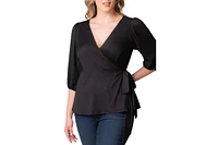 Kiyonna Plus Nina V-Neck Wrap Top