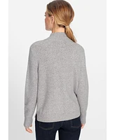 Olsen Women's Zip Front Sweater Cardigan