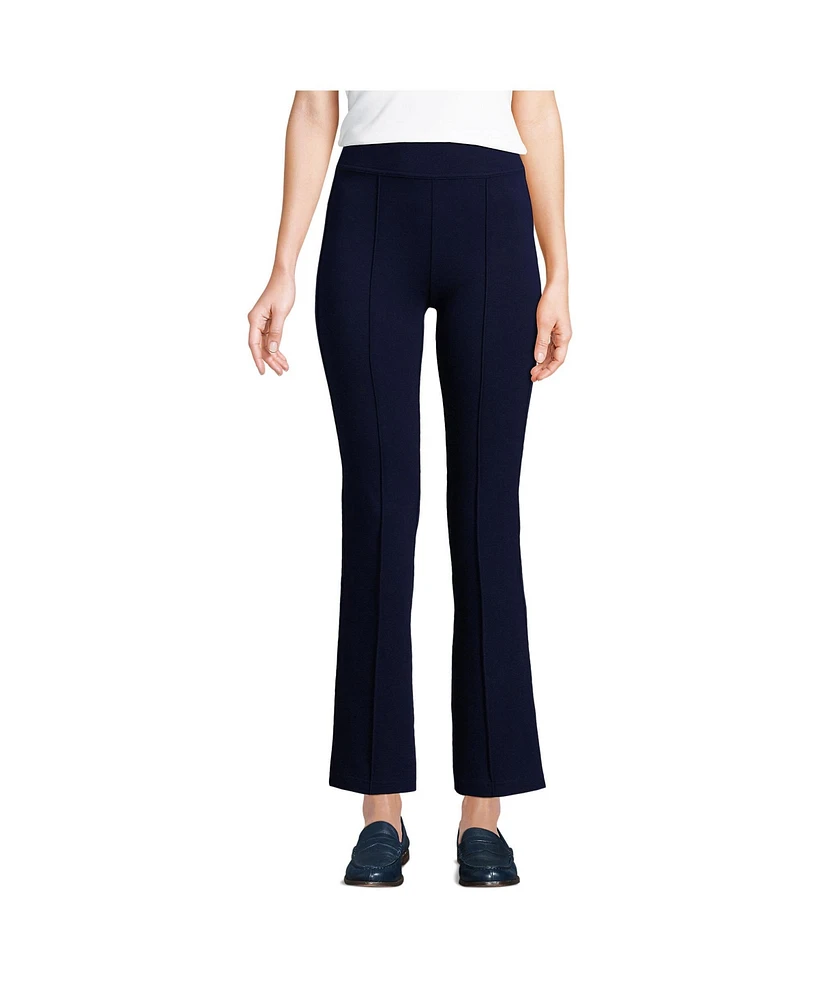 Lands' End Women's Starfish High Rise Kick Flare Crop Pants