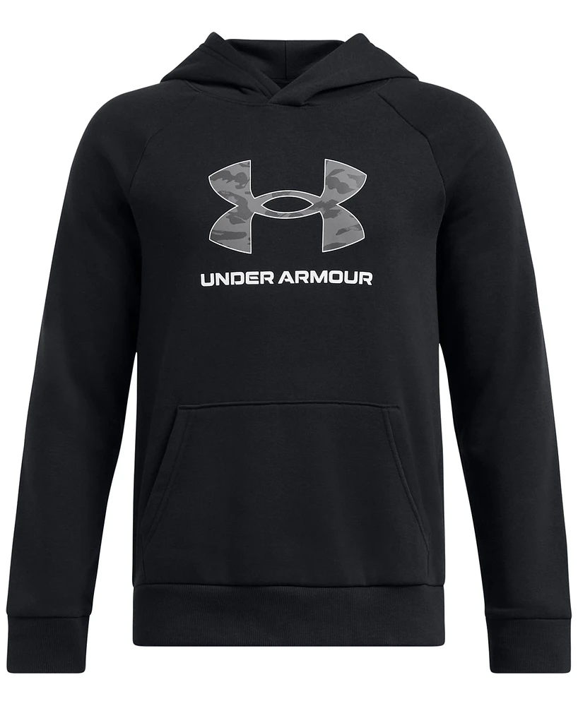 Under Armour Big Boys Rival Fleece Logo-Print Hoodie