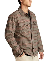 Lucky Brand Men's Plaid Button Front Long Sleeve Shirt Jacket