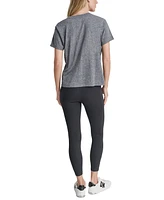 Dkny Sport Women's Rhinestone Stripe Knot T-Shirt