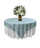 Slickblue 90x90 Inch Square Tablecloth Durable Polyester Poplin, Perfect for Dining & Special Events
