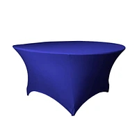 Slickblue 60-Inch Round Spandex Tablecloth Stretch Fit, Wrinkle-Resistant, Perfect for 30-Inch High Tables