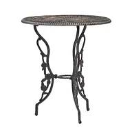 vidaXL 3 Piece Bistro Set Cast Aluminum