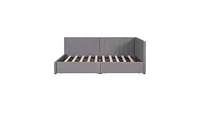 Slickblue Upholstered Daybed with 2 Storage Drawers, Twin Size Sofa Bed Frame