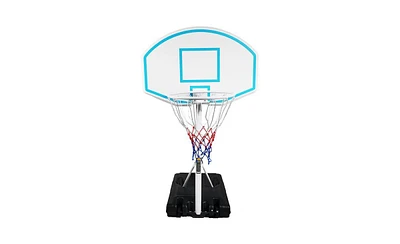 Slickblue Poolside Basketball Hoop System, Portable and Height Adjustable for Swimming Pools