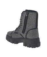 True Religion Women's Gee Rhinestone Combat Boot