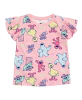 Sesame Street Baby Girls Baby 3 Pack T-Shirts to (12 Months