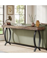 Tribesigns Console Foyer Table for Entryway: 70.87-Inch Narrow Long Entryway Entry Table, Farmhouse Sofa Table Behind Couch with Metal Legs, Entrance