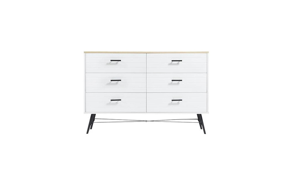 Slickblue 6-Drawer Dresser for Bedroom with Deep Drawers – Spacious and Practical Storage