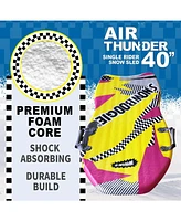 Wham-o Air Thunder 40", Single Rider Snow Sled with Side Handles - 3 Pack