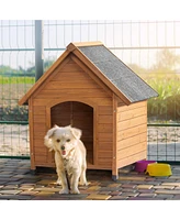 Slickblue Outdoor Dog House – Waterproof Puppy Shelter with Elevated Floor, Indoor/Outdoor Use