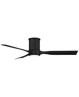 56" Keel Modern Indoor Outdoor Ceiling Fan 3 Blade Led Light Remote Control Matte Finish Blades Bedroom Patio Living Room Kitchen Porch Hugger D