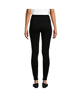 Lands' End Women's High Rise Ponte Polished Leggings