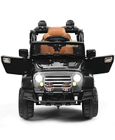 Costway 12V MP3 Kids Ride On Truck Car Rc Remote Control with Led Lights Music