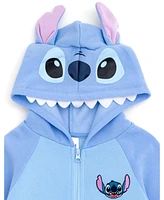 Disney Girls Lilo & Stitch French Terry Zip Up Cosplay Hoodie to