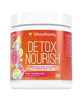 Vitauthority Detox Nourish Powder, Metabolism Support & Anti-Bloat Digestive Aid, Pink Lemonade, Vitauthority, 310gm