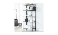 Slickblue Adjustable Floor Standing Carbon Steel Storage Rack