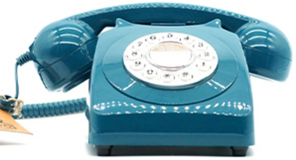 Gpo Retro GPO746DPBAZ 746 Desktop Push Button Telephone - Azure Blue