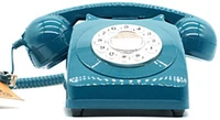 Gpo Retro GPO746DPBAZ 746 Desktop Push Button Telephone - Azure Blue