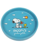 Peanuts Snoopy 6 Pack Stackable 5.5" Decorated Stoneware Bowl Set W/ Plate