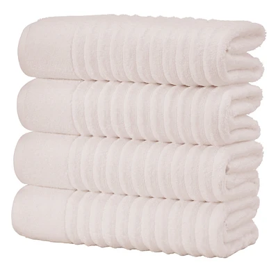 Linery & Co. Luxury 100% Combed Cotton 4-Pack Bath Towel Set