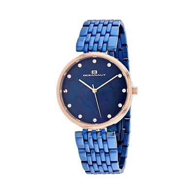 Oceanaut Women's Aerglo Blue Mop Dial Watch - OC2206