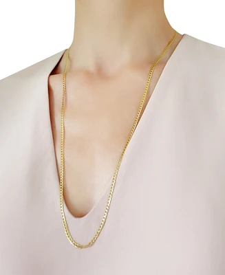 28" Curb Link Chain Necklace (3-1/6mm) in Solid 14k Gold