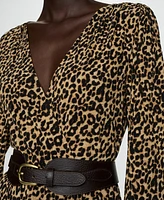 Mango Women's Leopard Gown